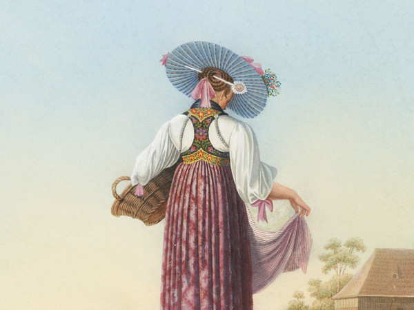 Femme en costume folklorique d'Unterwalden