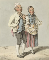 Ulrich e Salome Bräker in costume tradizionale del Toggenburgo